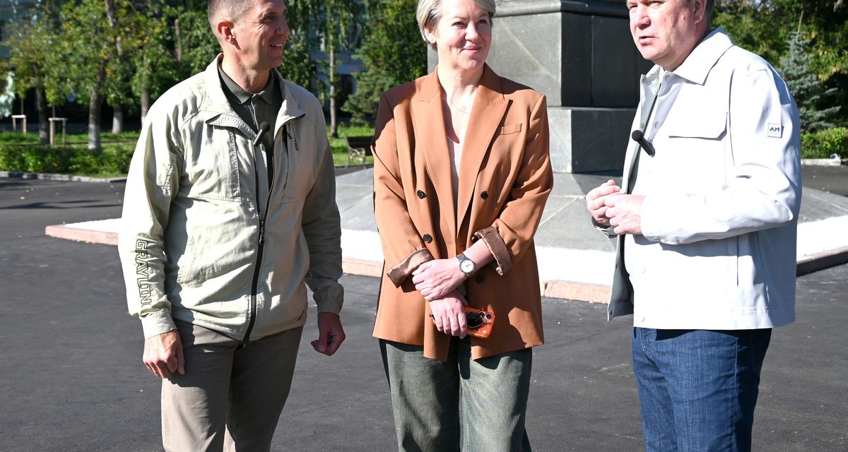 В сквере Белинского в Пензе завершили благоустройство, сохранили опоры освещения и шахматный фестиваль вернется на привычное место