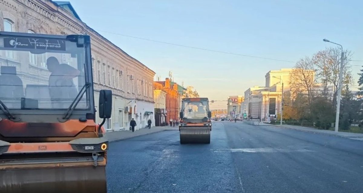 На улице Бакунина в Пензе завершили ремонт участка площадью 8,5 тысячи квадратных метров
